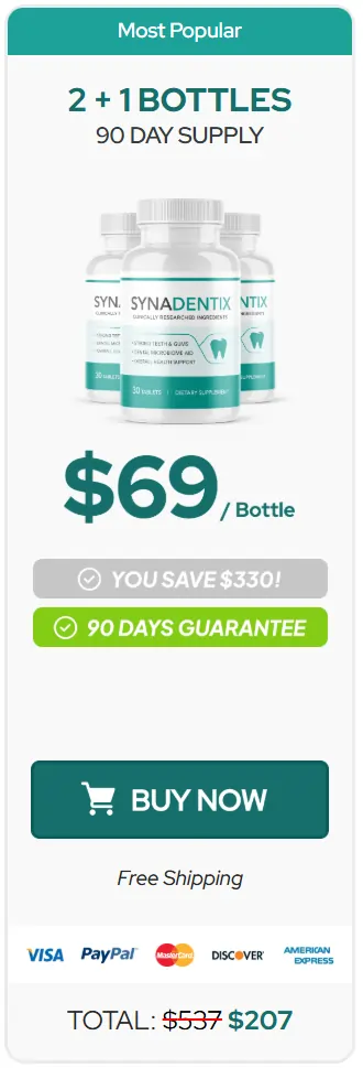 Synadentix buy 3 bottles